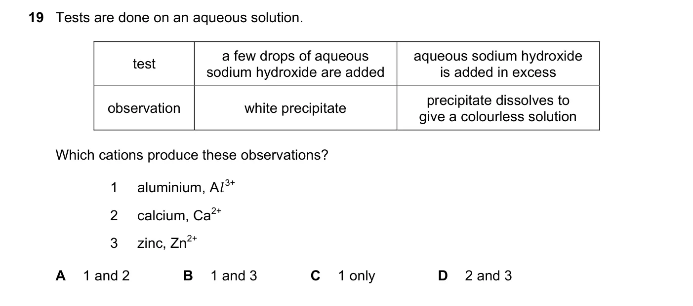 Question 19, November 2022, 0620 Paper 23