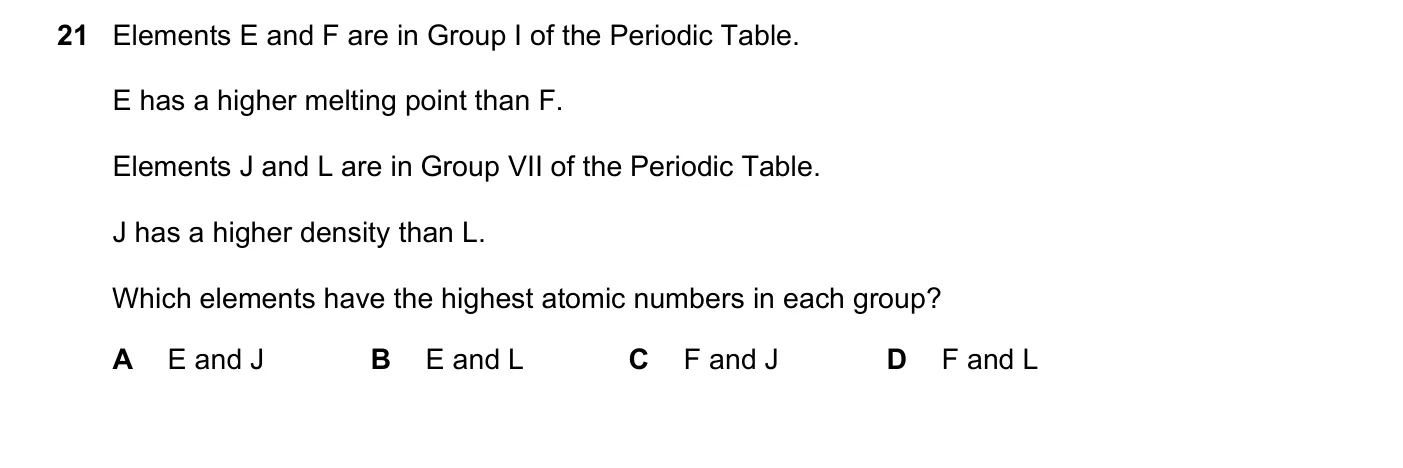Question 21, November 2022, 0620 Paper 23