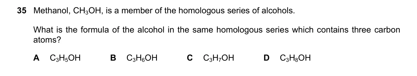 Question 35, November 2022, 0620 Paper 23