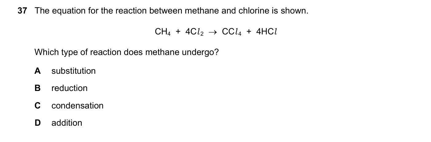 Question 37, November 2022, 0620 Paper 23