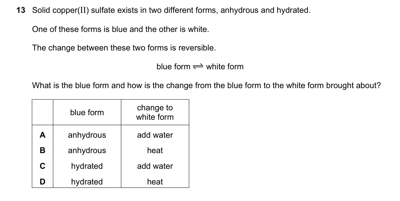 Question 13, June 2023, 0620 Paper 21