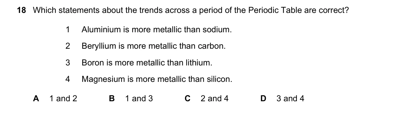 Question 18, June 2023, 0620 Paper 21