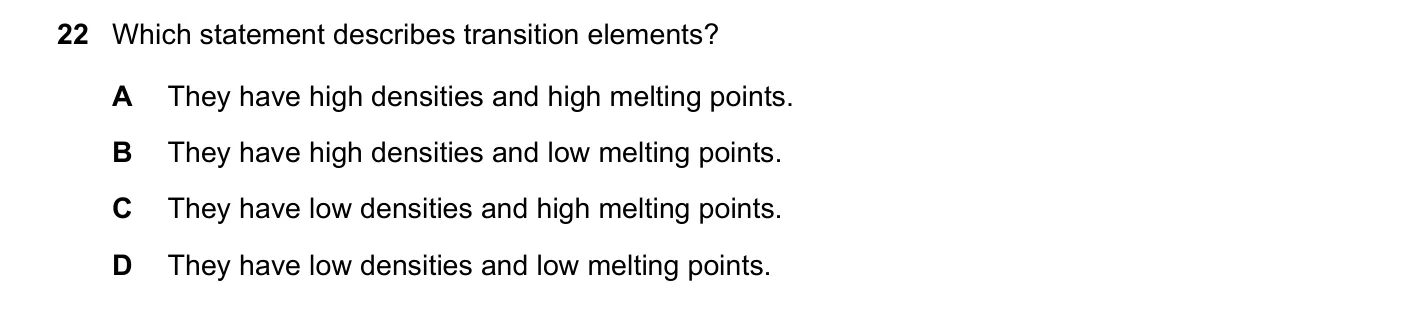 Question 22, June 2023, 0620 Paper 21