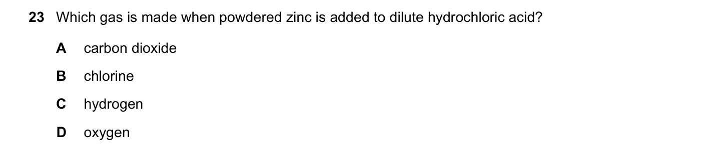 Question 23, June 2023, 0620 Paper 21