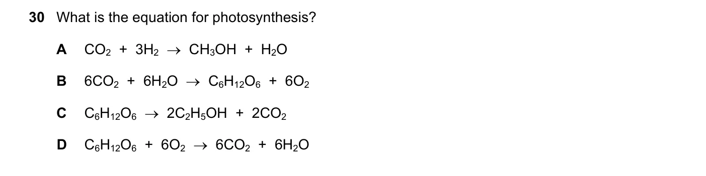 Question 30, June 2023, 0620 Paper 21