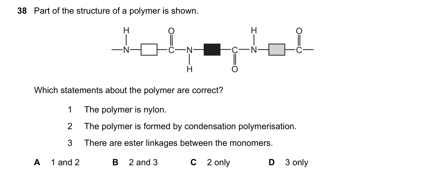Question 38, June 2023, 0620 Paper 21