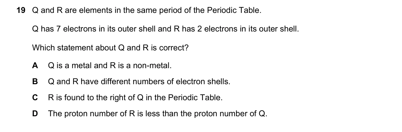 Question 19, June 2023, 0620 Paper 22
