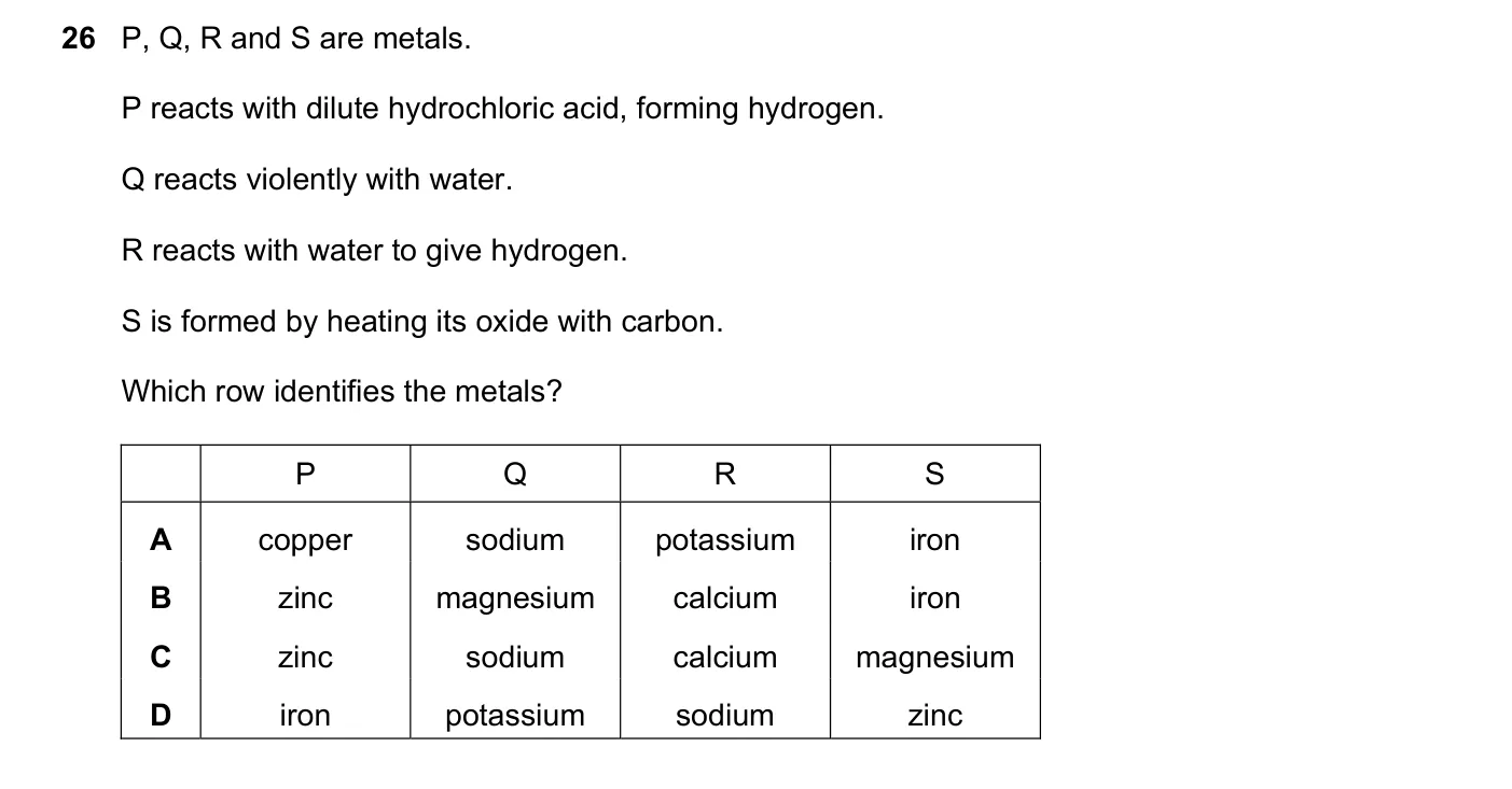 Question 26, June 2023, 0620 Paper 22