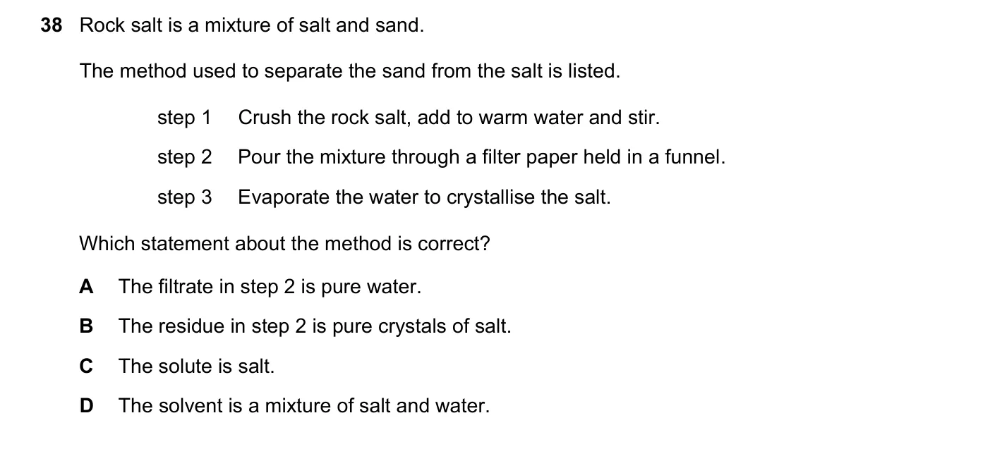 Question 38, June 2023, 0620 Paper 22