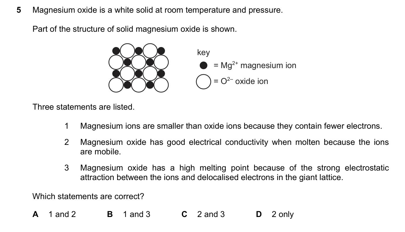 Question 5, June 2023, 0620 Paper 23