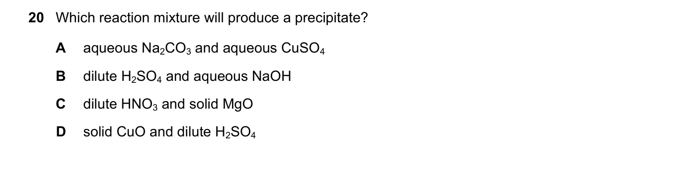 Question 20, June 2023, 0620 Paper 23