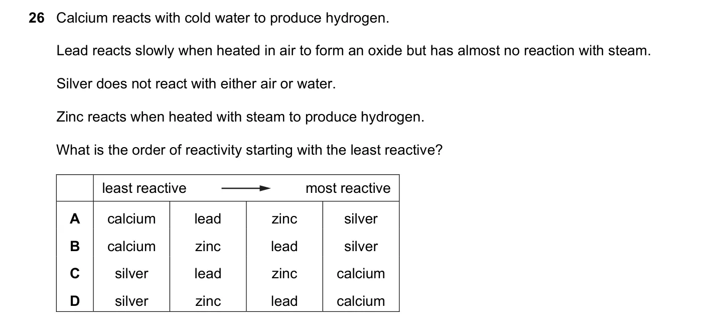 Question 26, June 2023, 0620 Paper 23