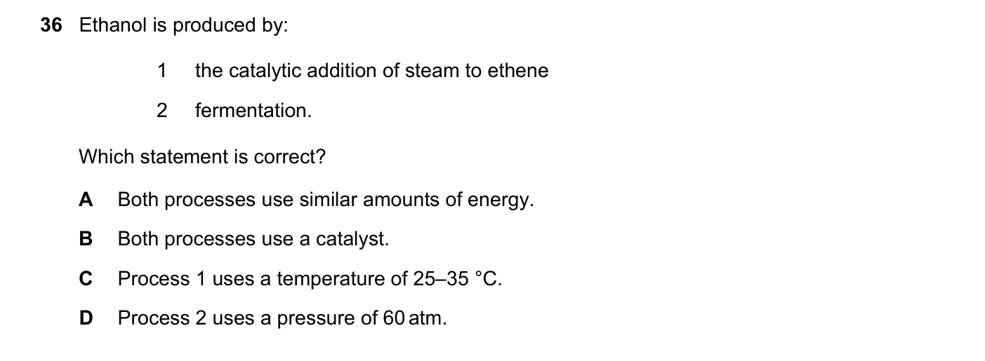 Question 36, June 2023, 0620 Paper 23