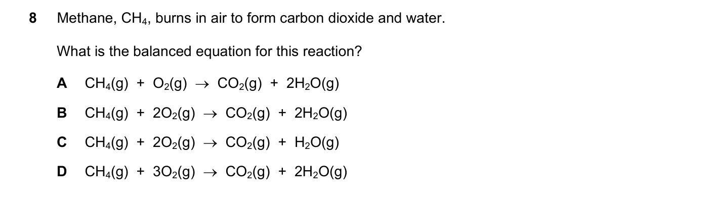 Question 8, March 2023, 0620 Paper 22