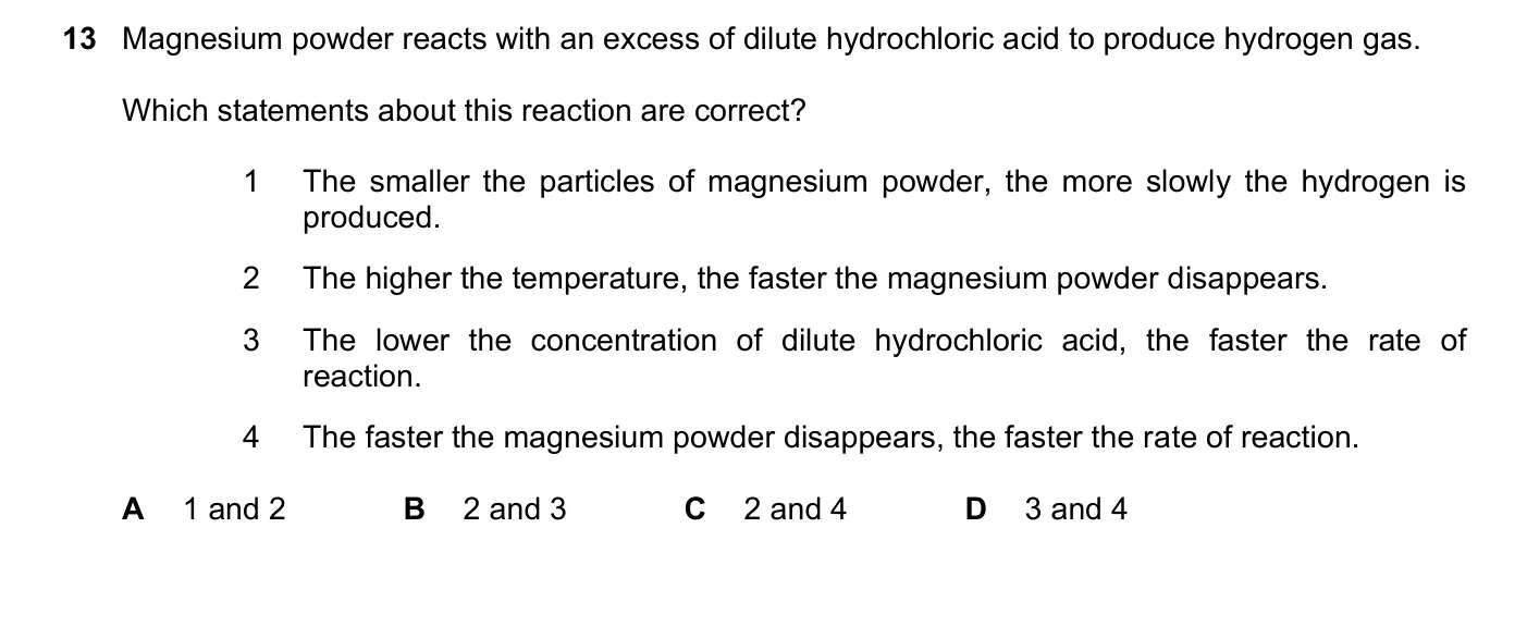 Question 13, March 2023, 0620 Paper 22