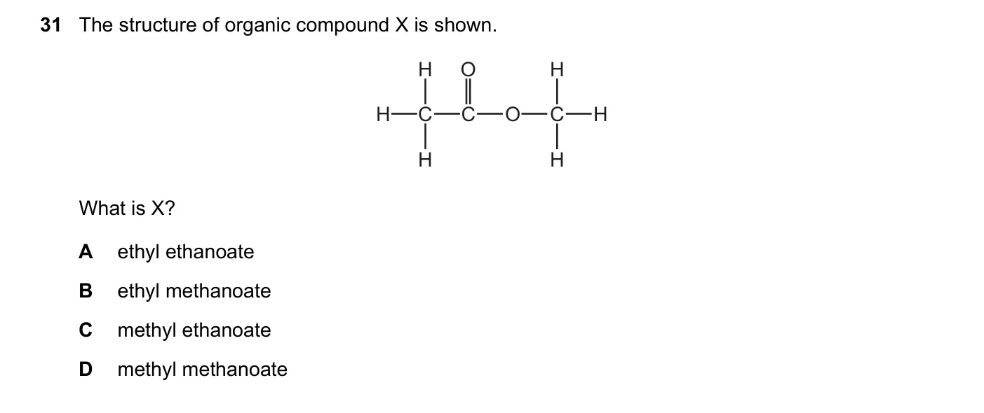Question 31, March 2023, 0620 Paper 22