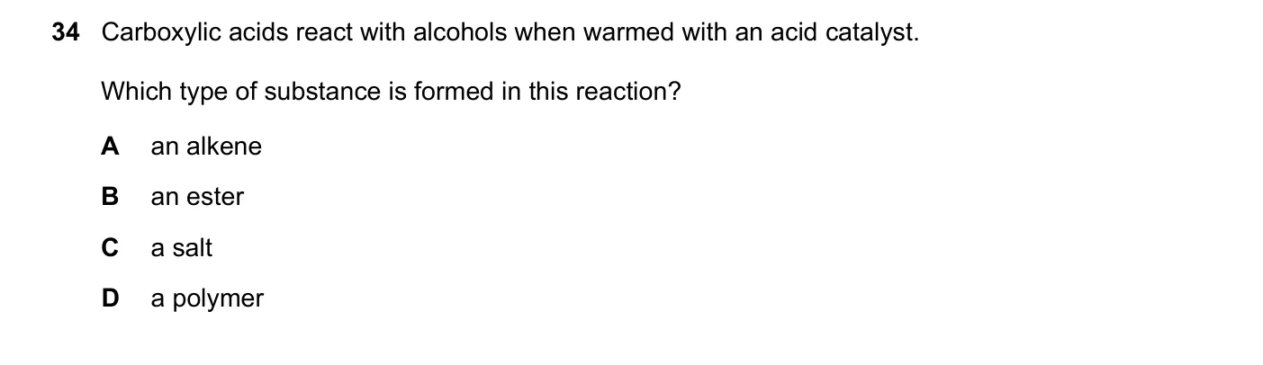 Question 34, March 2023, 0620 Paper 22