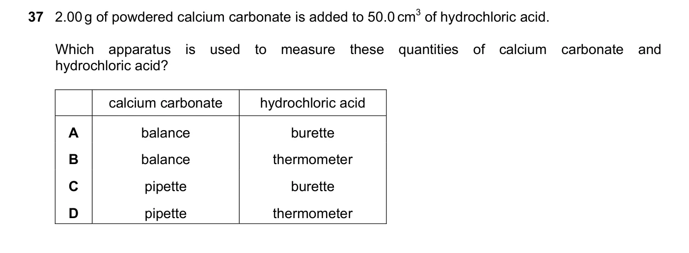 Question 37, March 2023, 0620 Paper 22