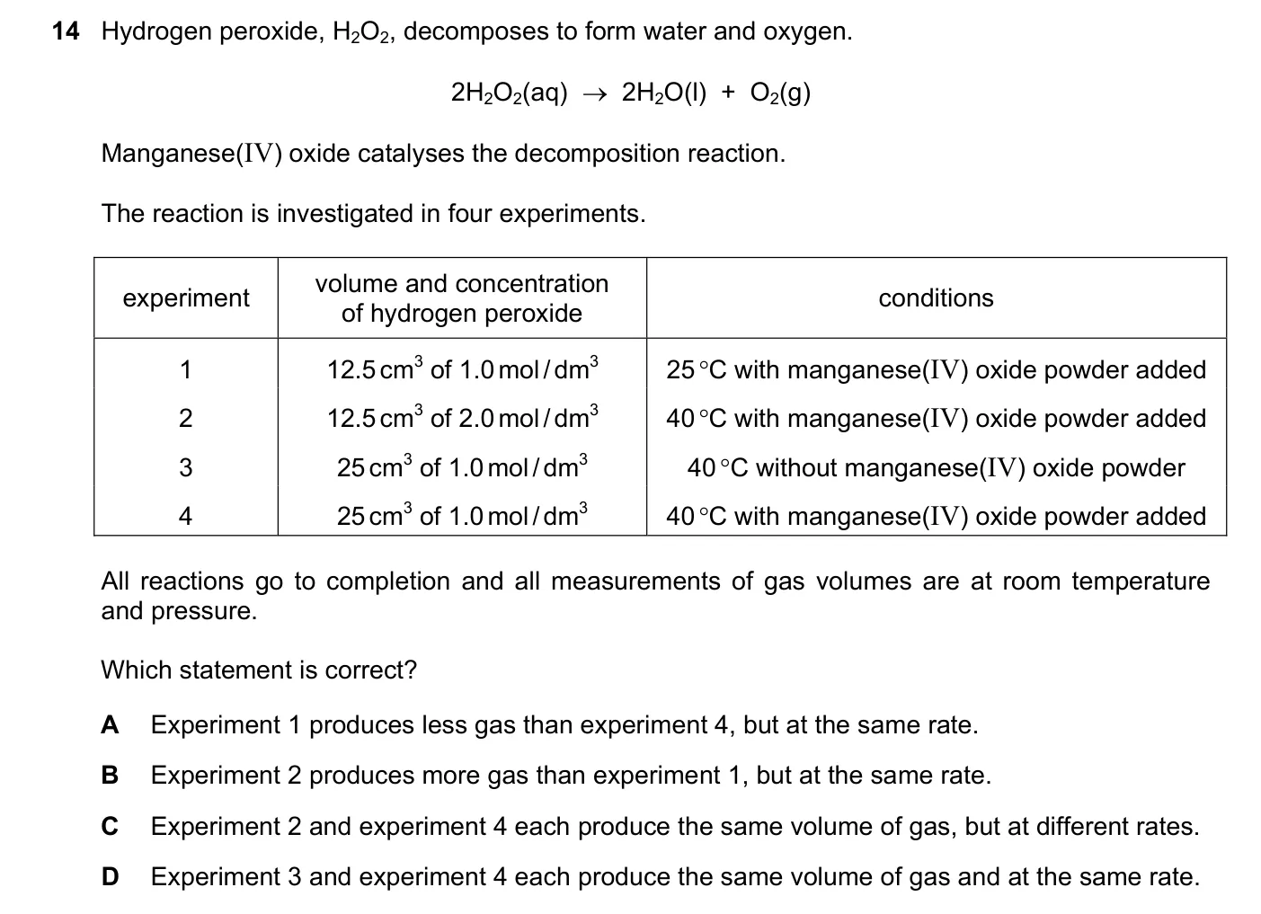 Question 14, November 2023, 0620 Paper 21