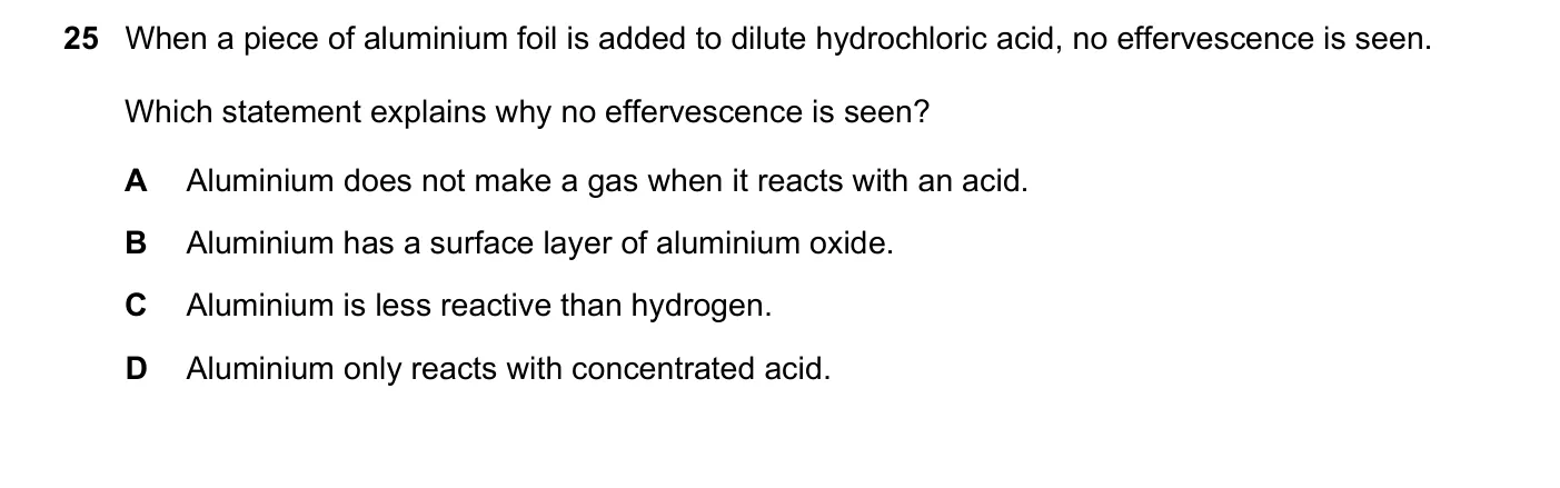 Question 25, November 2023, 0620 Paper 21