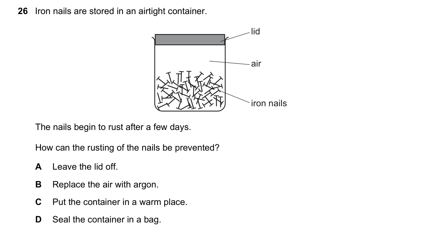 Question 26, November 2023, 0620 Paper 21