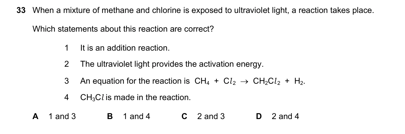 Question 33, November 2023, 0620 Paper 21
