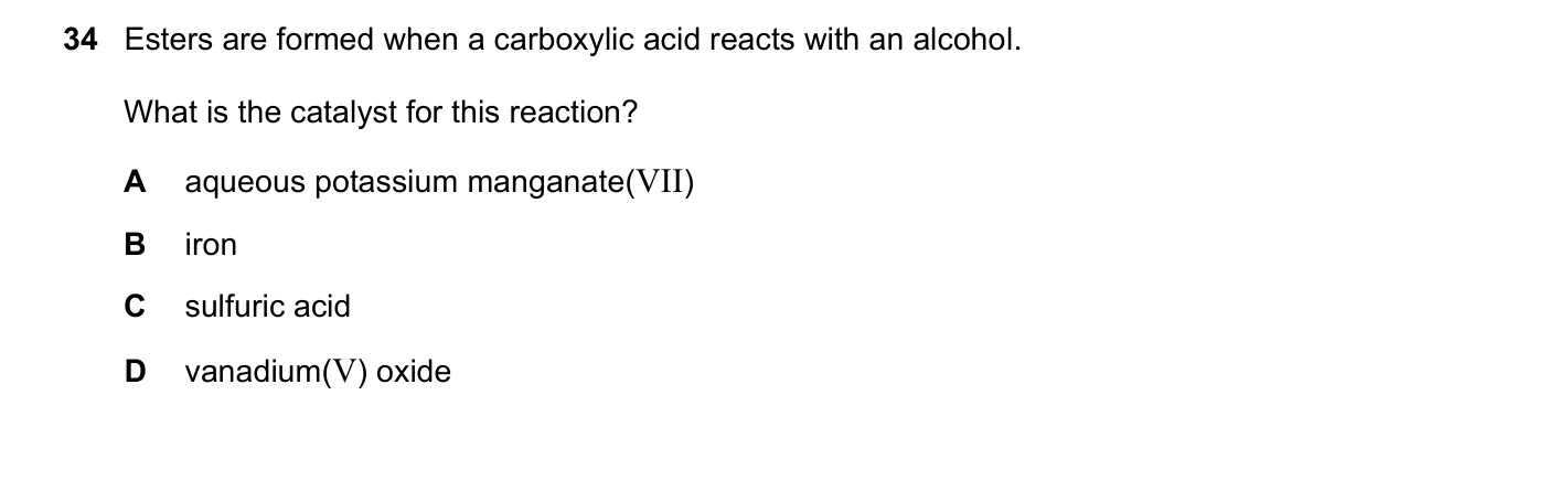Question 34, November 2023, 0620 Paper 21