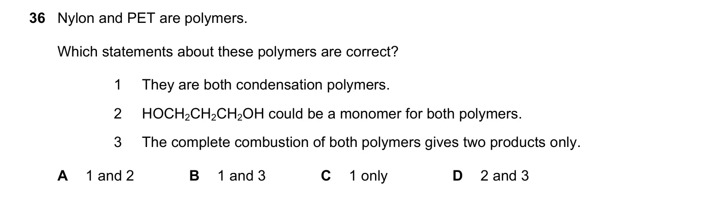 Question 36, November 2023, 0620 Paper 21