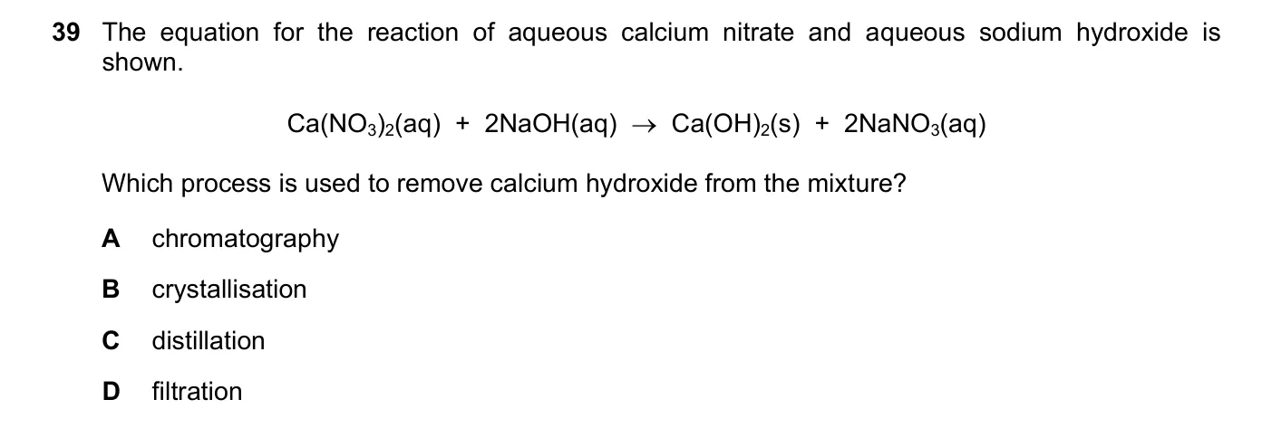 Question 39, November 2023, 0620 Paper 21