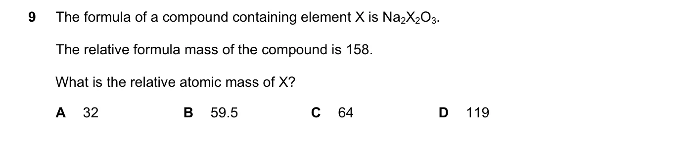 Question 9, November 2023, 0620 Paper 22