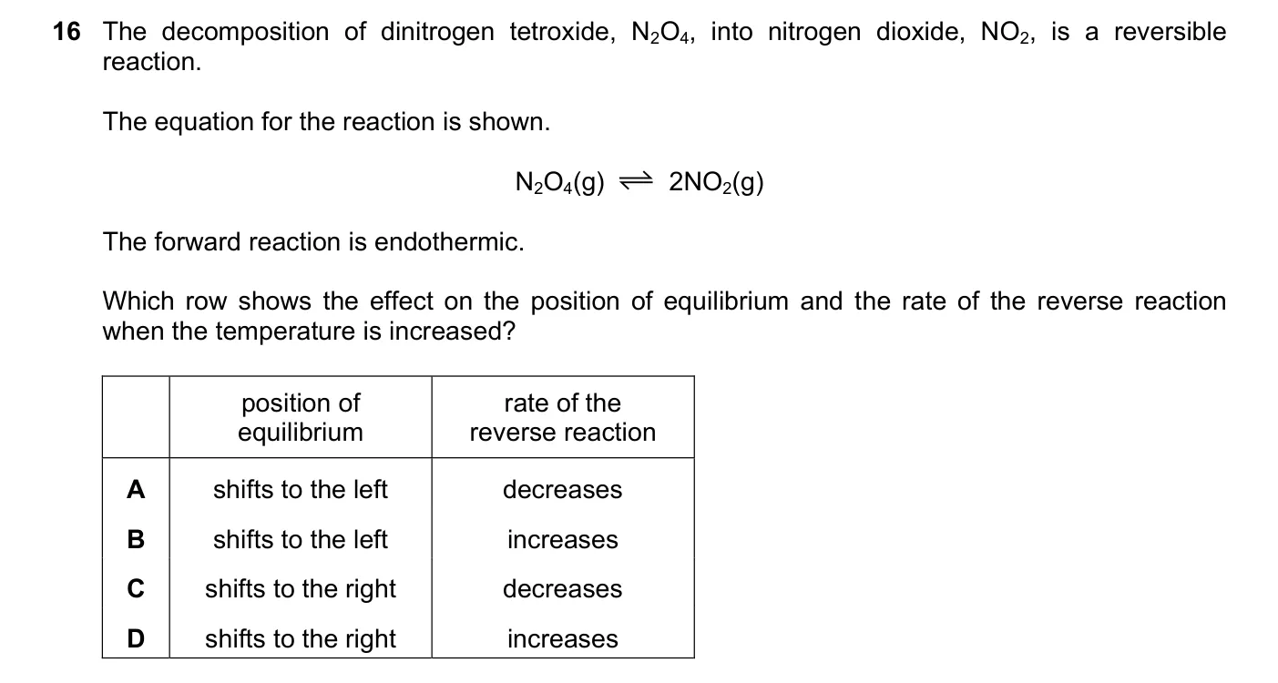 Question 16, November 2023, 0620 Paper 22