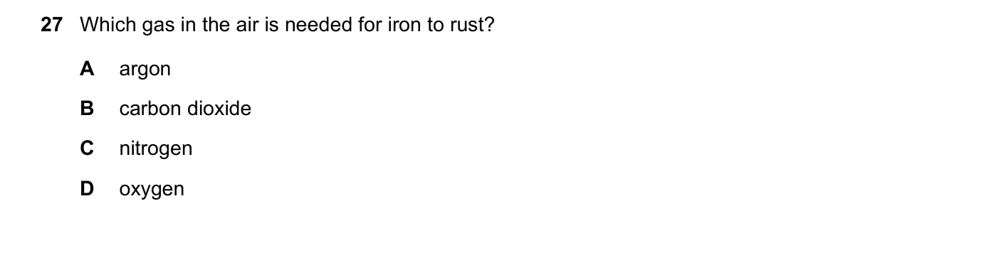 Question 27, November 2023, 0620 Paper 22