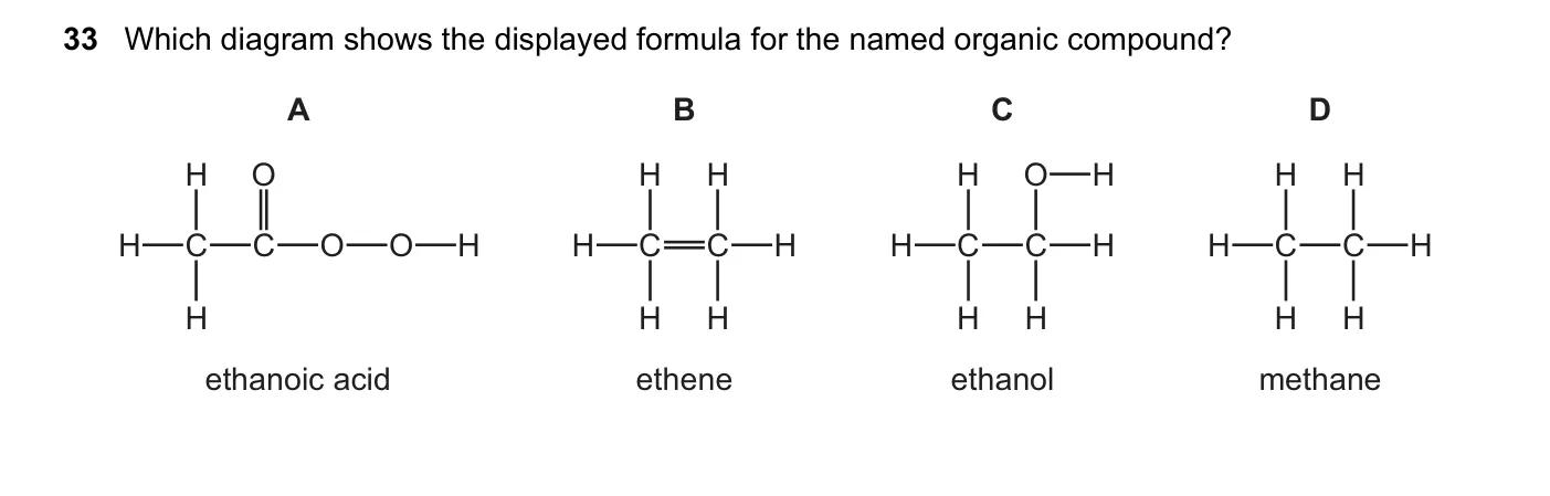 Question 33, November 2023, 0620 Paper 22