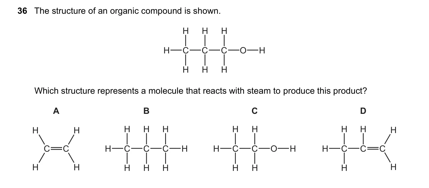 Question 36, November 2023, 0620 Paper 22