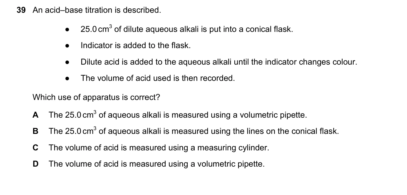 Question 39, November 2023, 0620 Paper 22