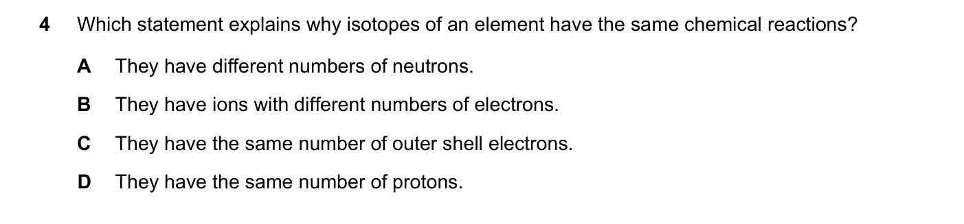Question 4, November 2023, 0620 Paper 23