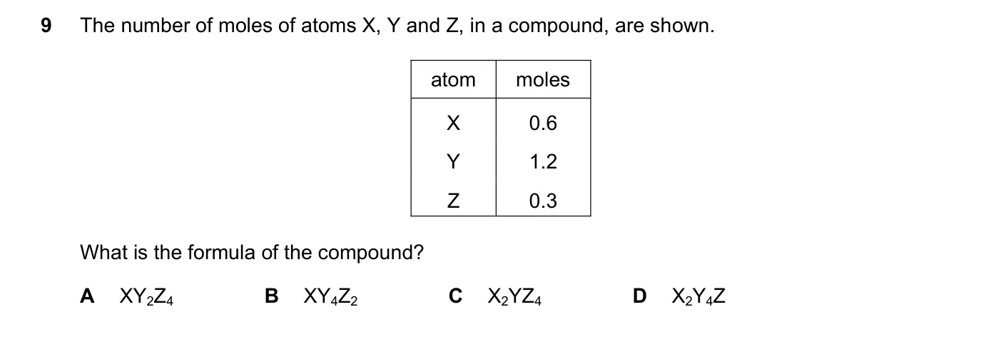 Question 9, November 2023, 0620 Paper 23