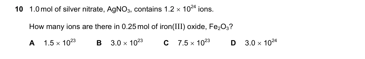 Question 10, November 2023, 0620 Paper 23