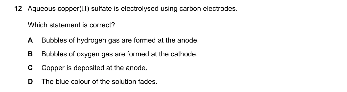 Question 12, November 2023, 0620 Paper 23