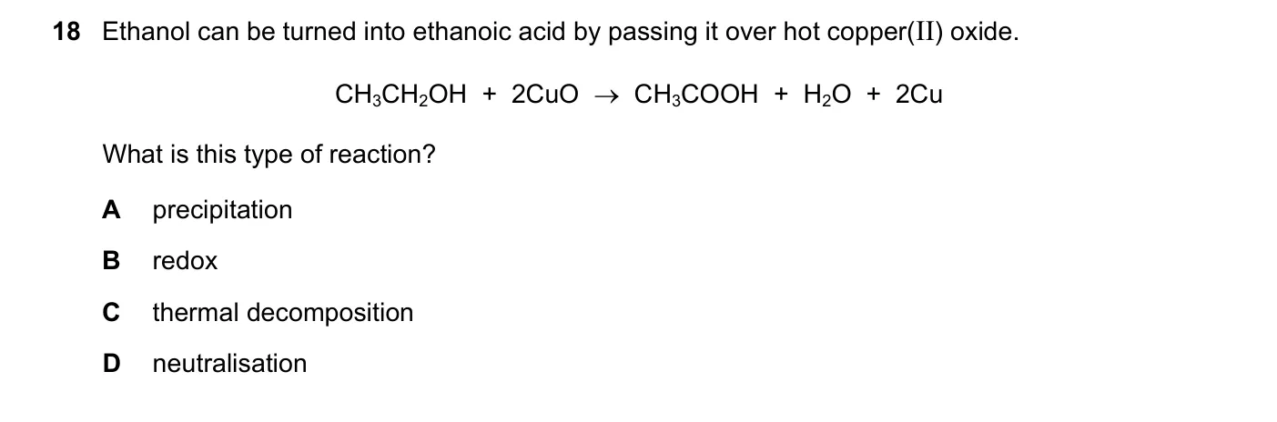 Question 18, November 2023, 0620 Paper 23