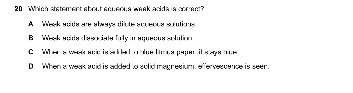 Question 20, November 2023, 0620 Paper 23
