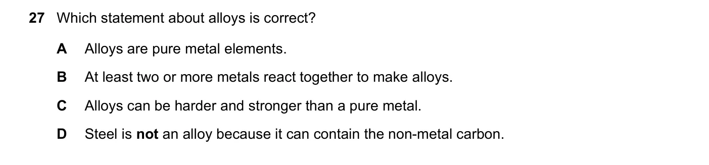 Question 27, November 2023, 0620 Paper 23
