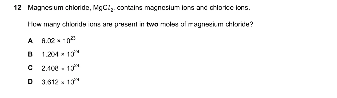 Question 12, June 2024, 0620 Paper 21
