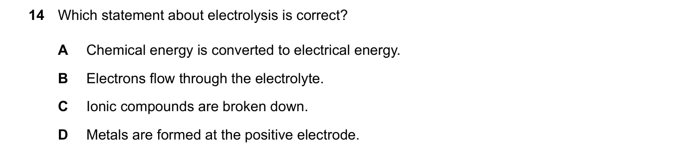 Question 14, June 2024, 0620 Paper 21