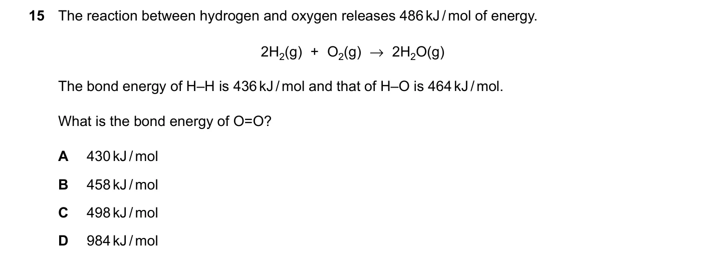 Question 15, June 2024, 0620 Paper 21
