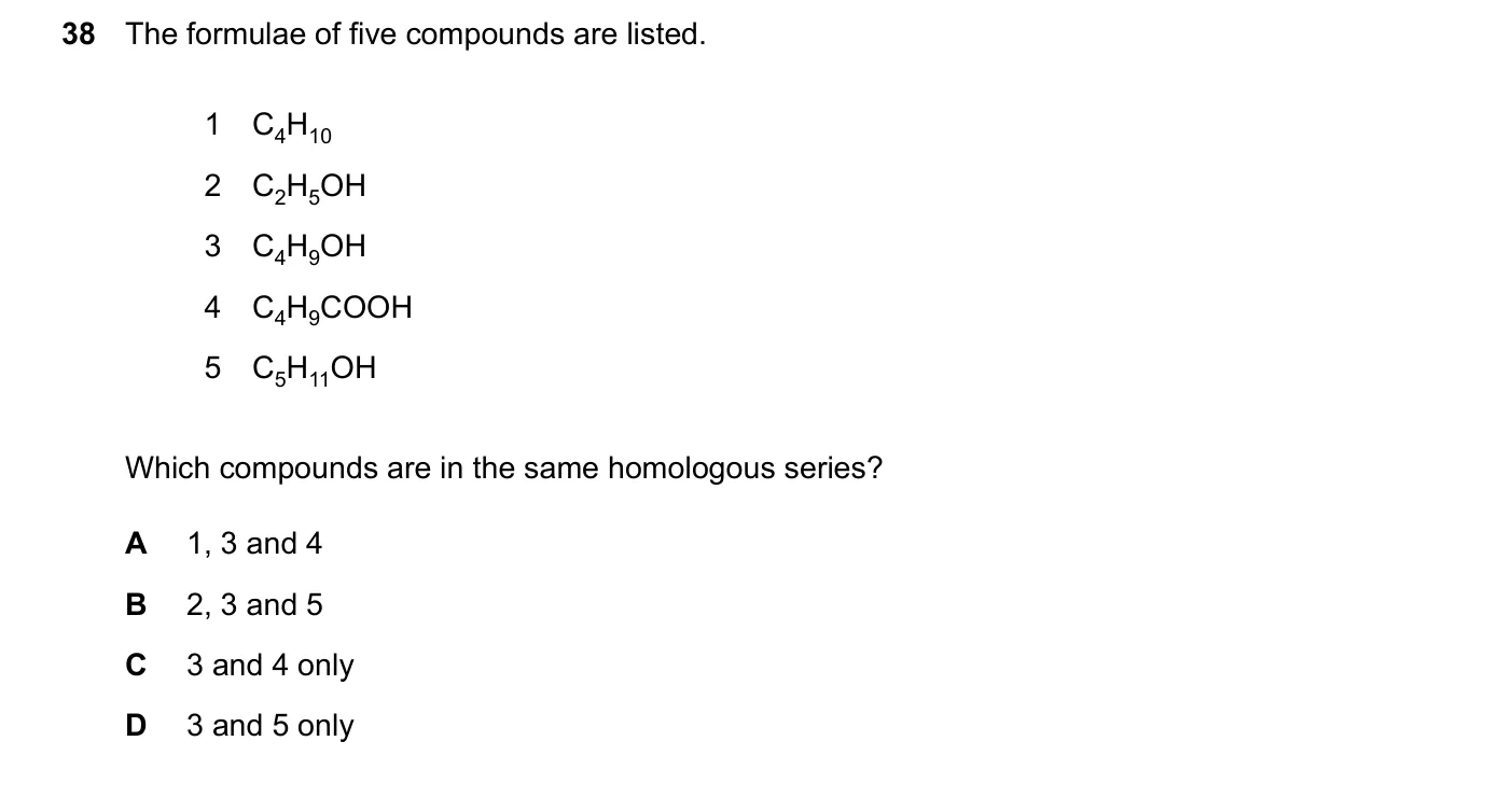 Question 38, June 2024, 0620 Paper 21