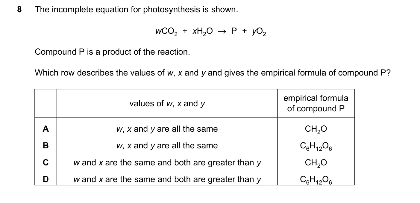 Question 8, June 2024, 0620 Paper 22