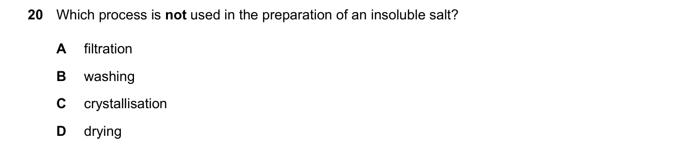 Question 20, June 2024, 0620 Paper 22