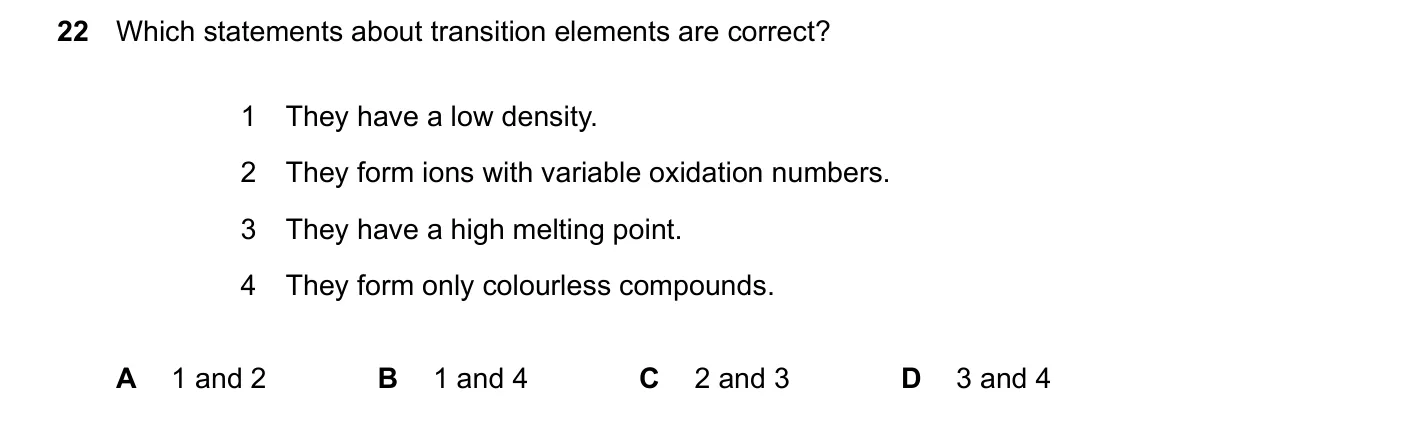 Question 22, June 2024, 0620 Paper 22