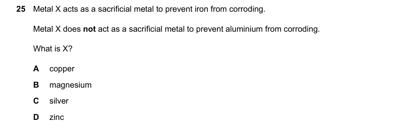 Question 25, June 2024, 0620 Paper 22